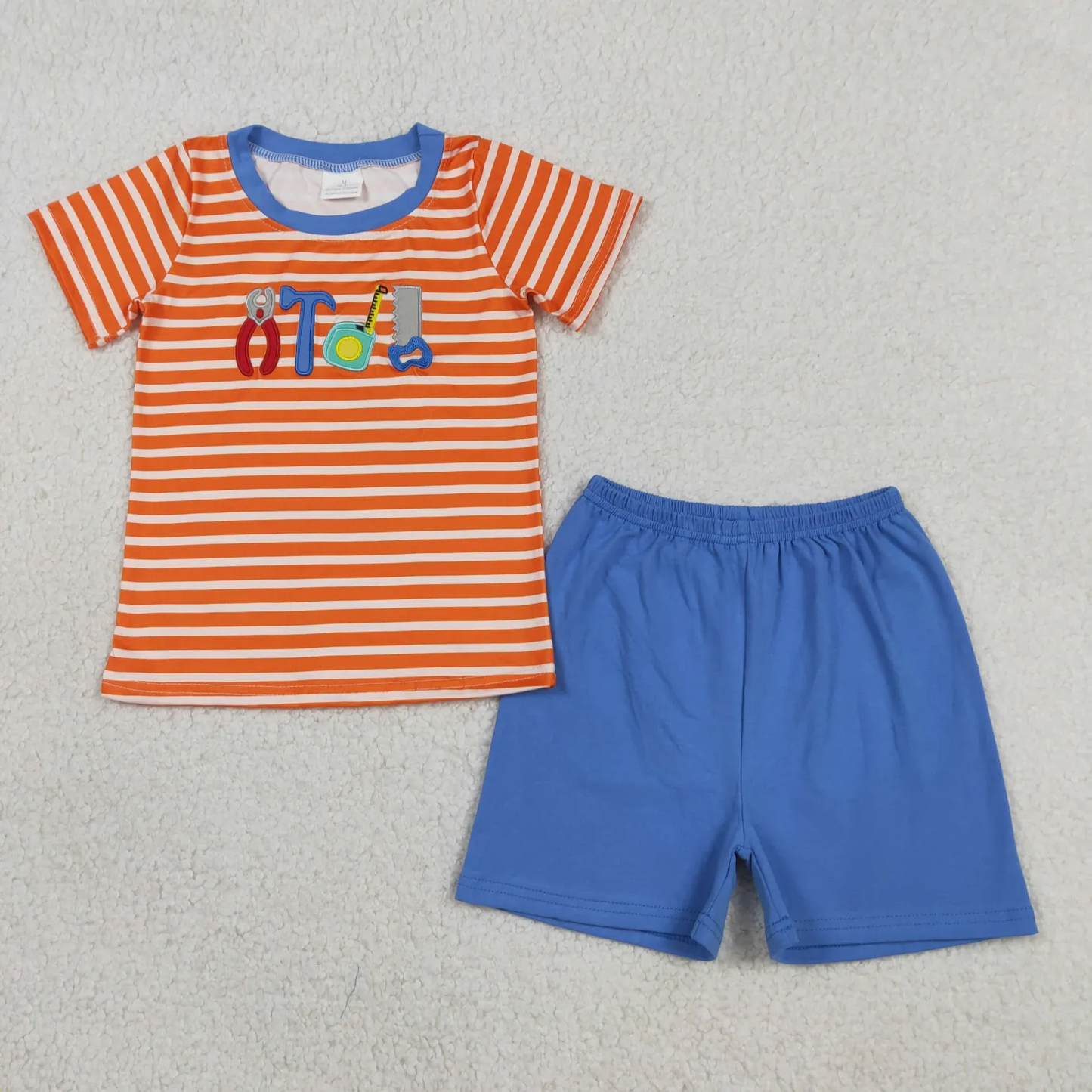 Sibling tool embroidery boy clothing