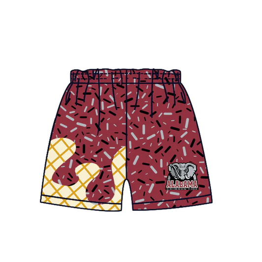Custom order A elephant ice cream sprinkle boys team shorts