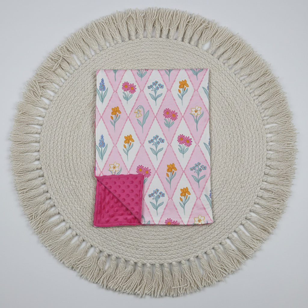 Diamond Wildflower Floral Blanket