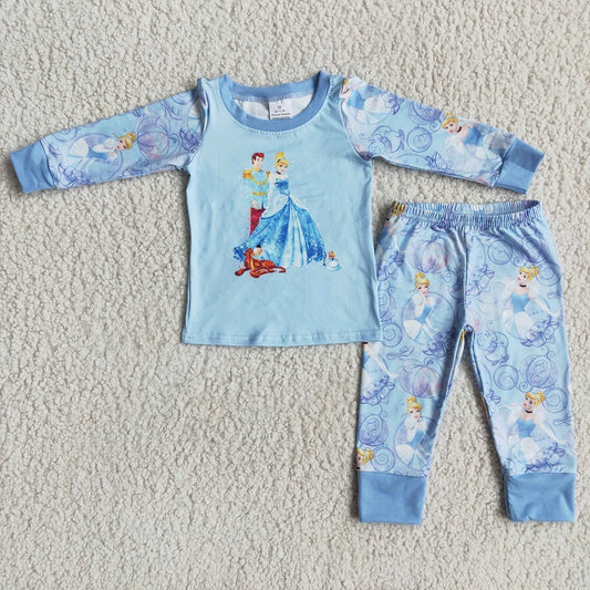 6 A1-2 Princess blue pajamas