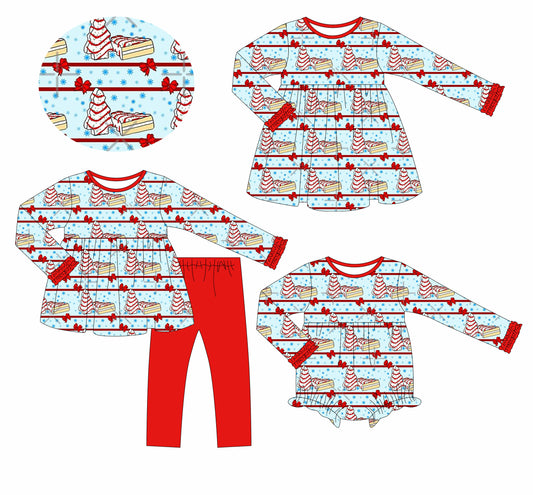 Custom match Christmas baby girls clothes D 6.7