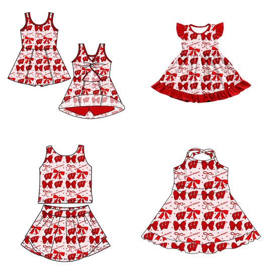 Custom baby girl Wisconsin Badgers team dress D 6.28