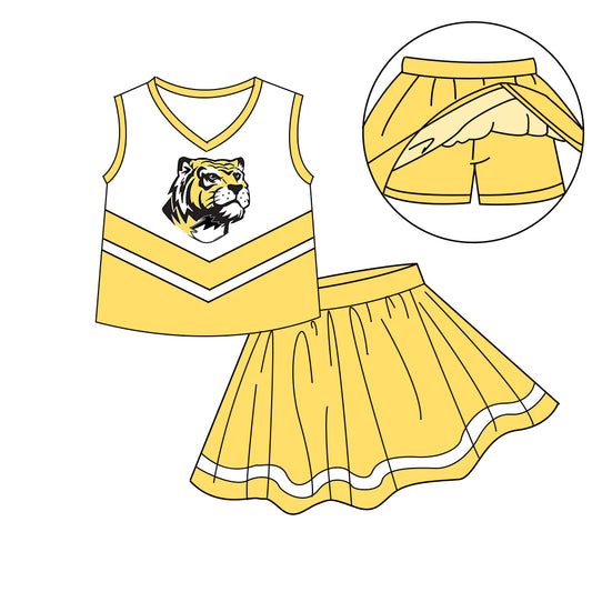Custom  baby girls Tigers dress set     MOQ3  D 7.25