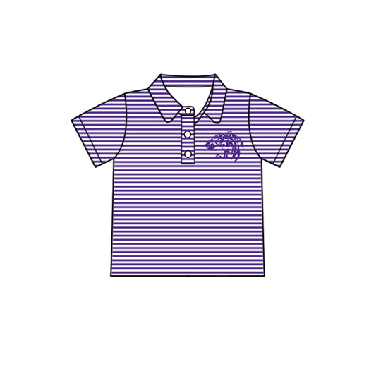 Custom Kids Boys Tigers  team Shirt Top D 8.5