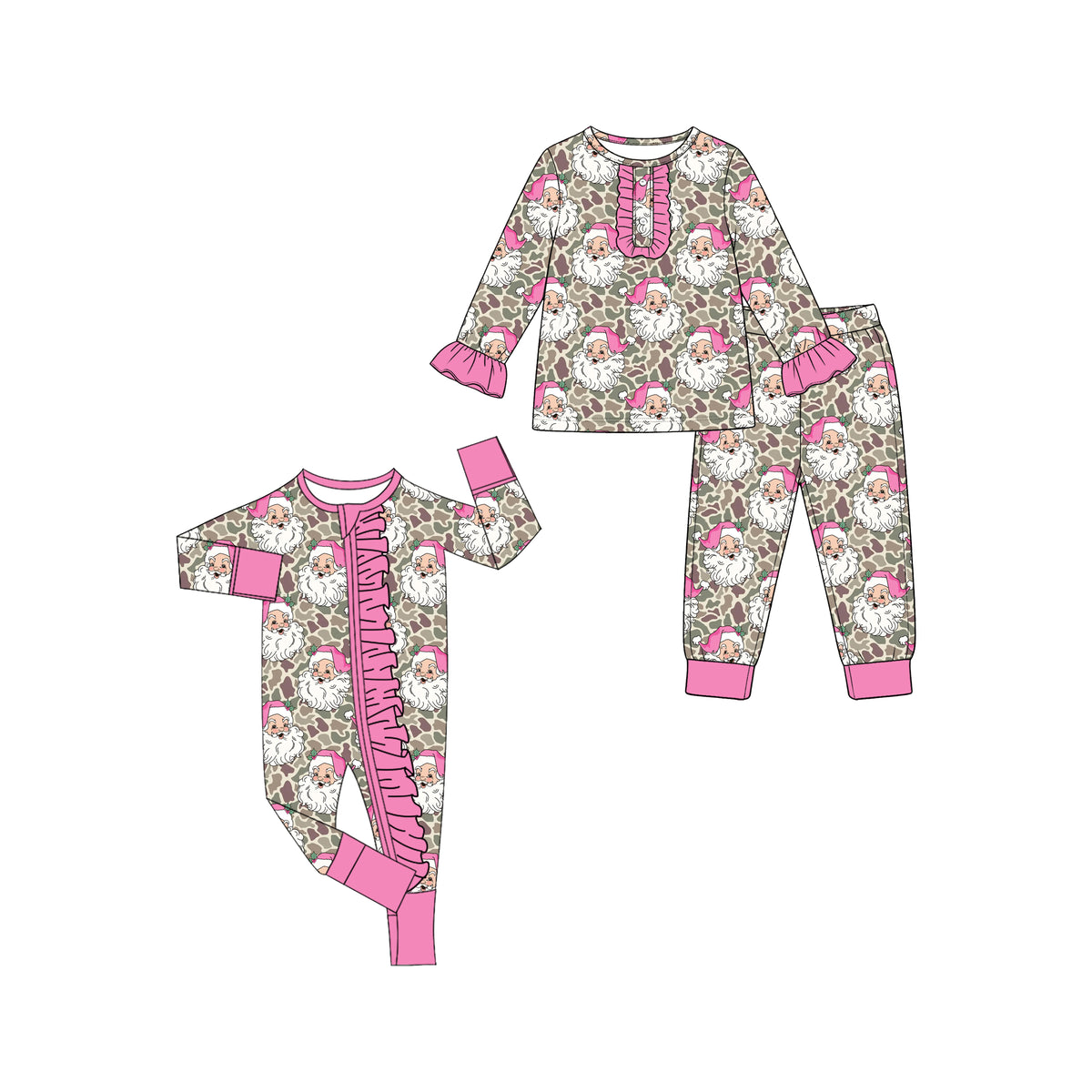 Pre order leopard santa sibling clothing