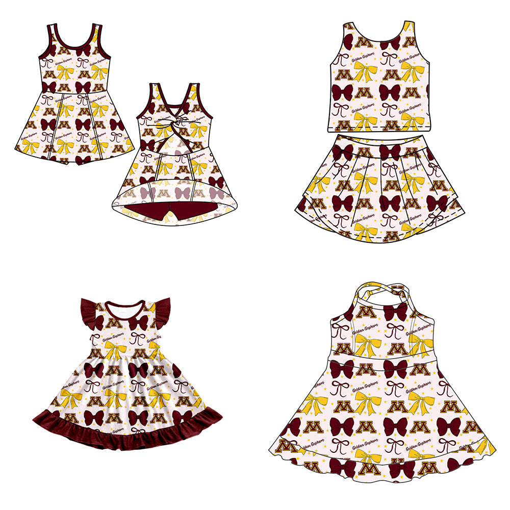 Custom  baby girl  Golden Gophers team dress  D 6.27