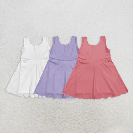 Match baby girl clothes yoga suspender skirt sets D 5.22