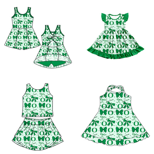 Custom  baby girl O  team dress set   D 6.24