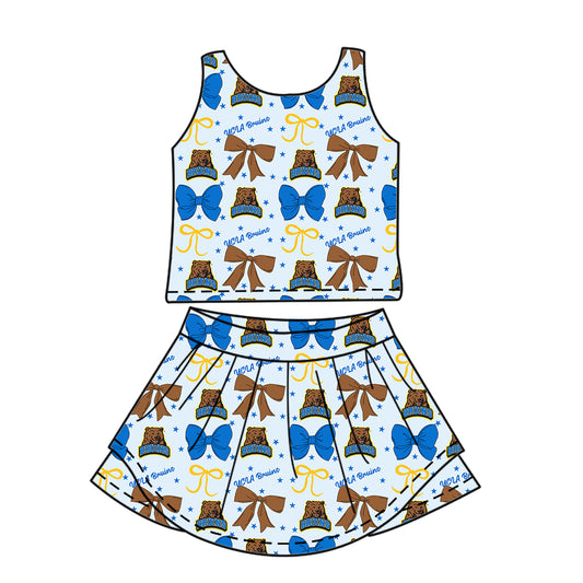 Custom  baby girl U B  team dress  set D 6.26