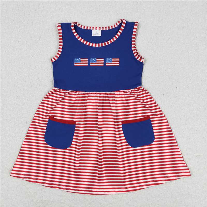 Match Baby Girls Boys 4th Of July Flags Sibling Clothing Sets