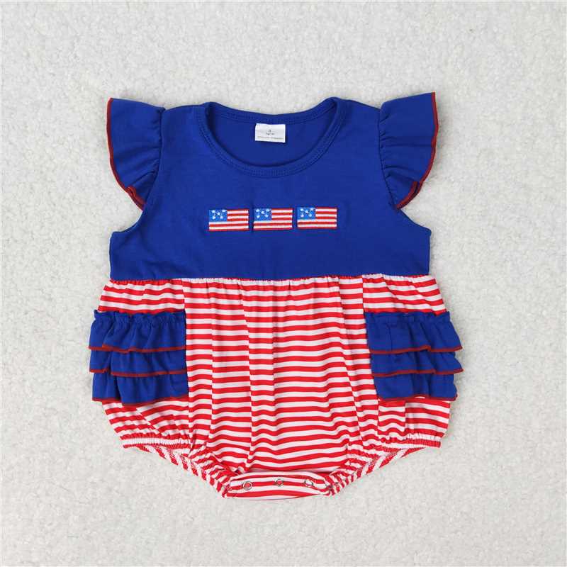 Match Baby Girls Boys 4th Of July Flags Sibling Clothing Sets