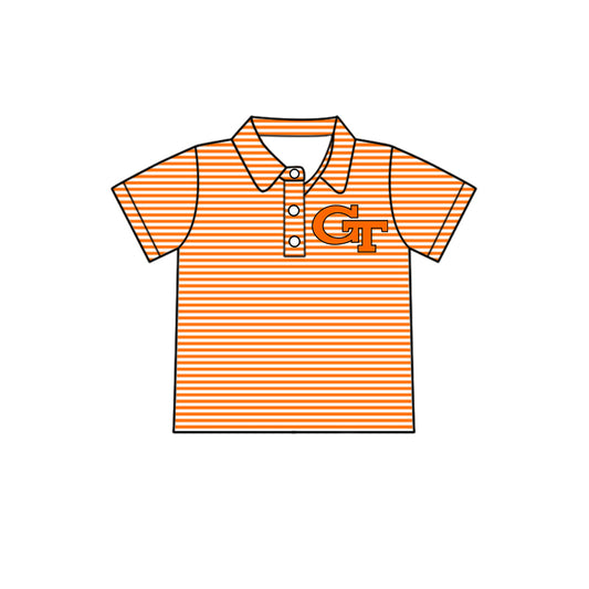 Custom Kids Boys Gustine Tigers team Shirt Top D 7.30