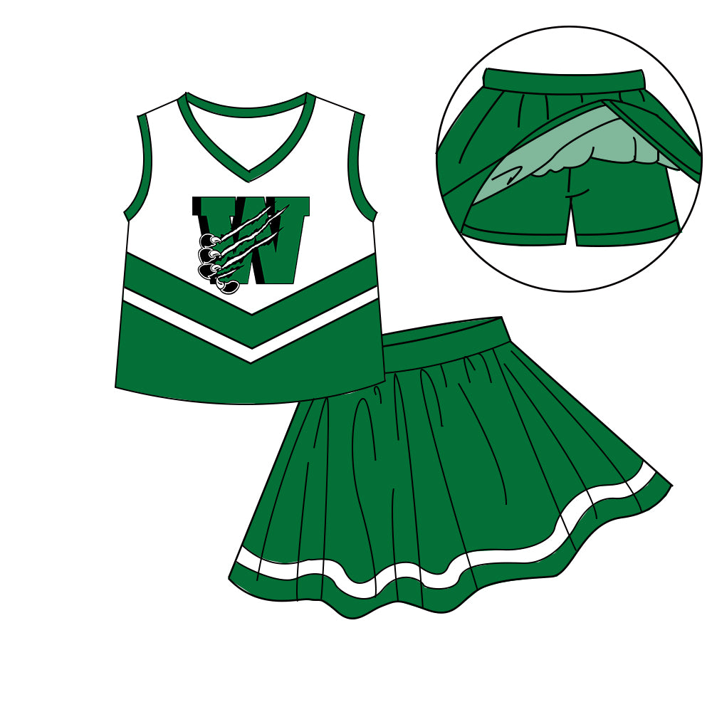 Custom  baby girls Wildcats dress set     MOQ3  D 7.26
