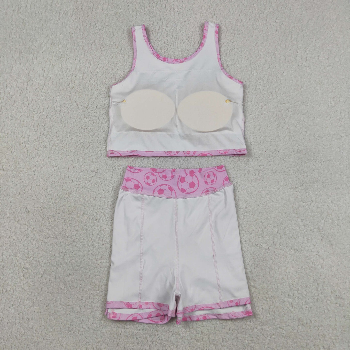 pink soccer athletic skort outfit toddler girls clothes