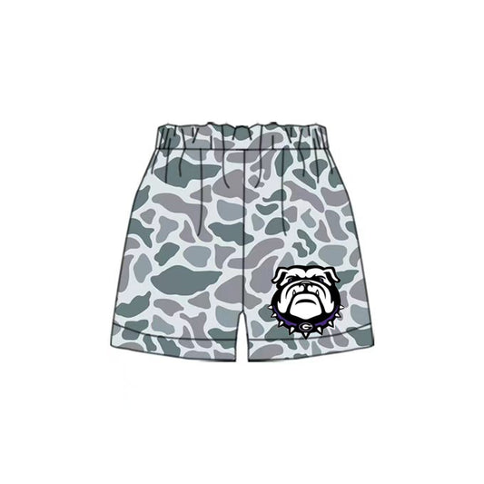 Custom order Alexis  team purple dog camo shorts
