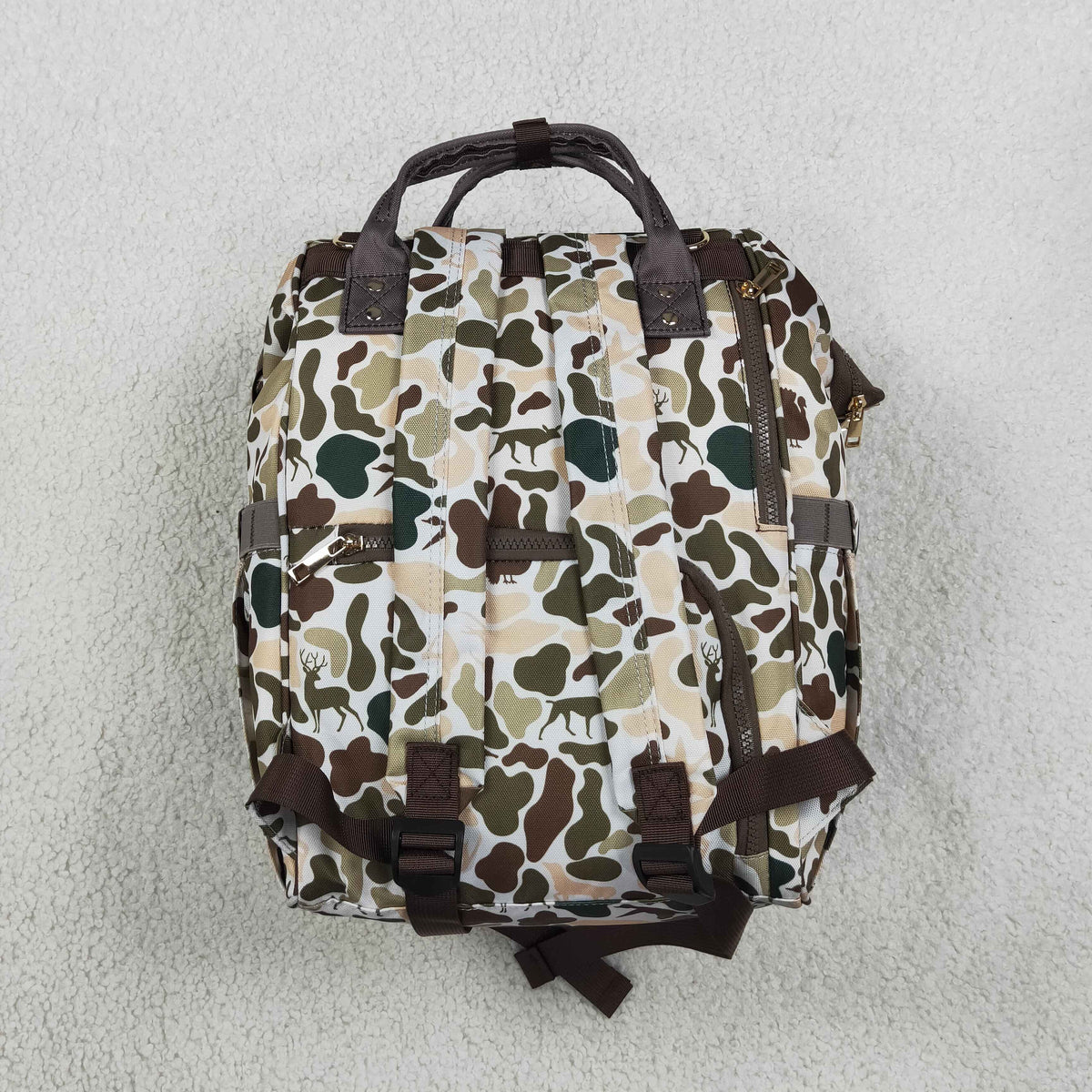 camo diaper backpack for children