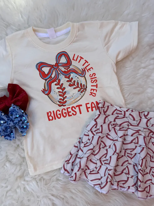 Custom order little sister basebakk skirt set