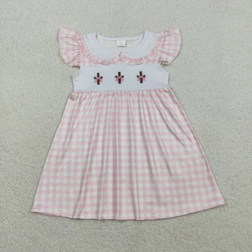 Sibling easter cross romper and dress