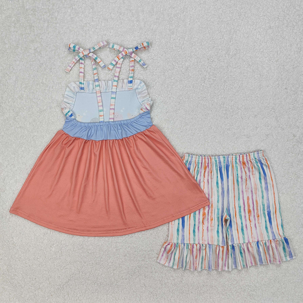 GSSO2016  Ocean Animals Suspender Shorts Sets