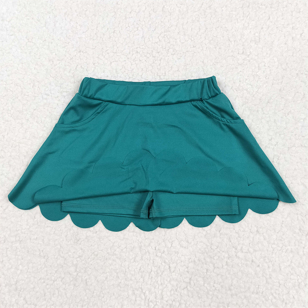 GLK0077 Baby Girls Dark Green Yoga Skorts Bottoms  D 4.9