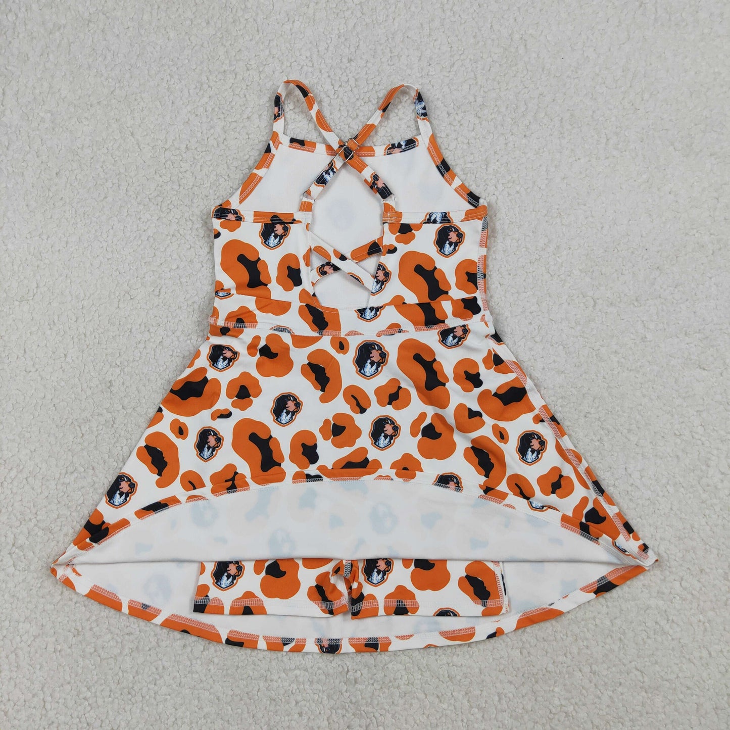 orange vols team athletic skort dress