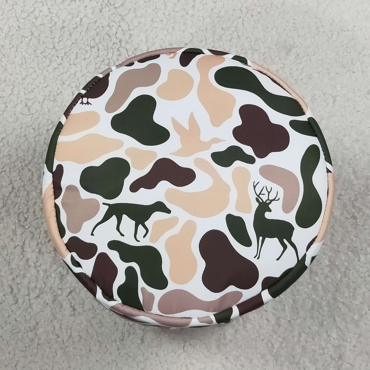 hunting camo with bunny pattern easter baseket bag