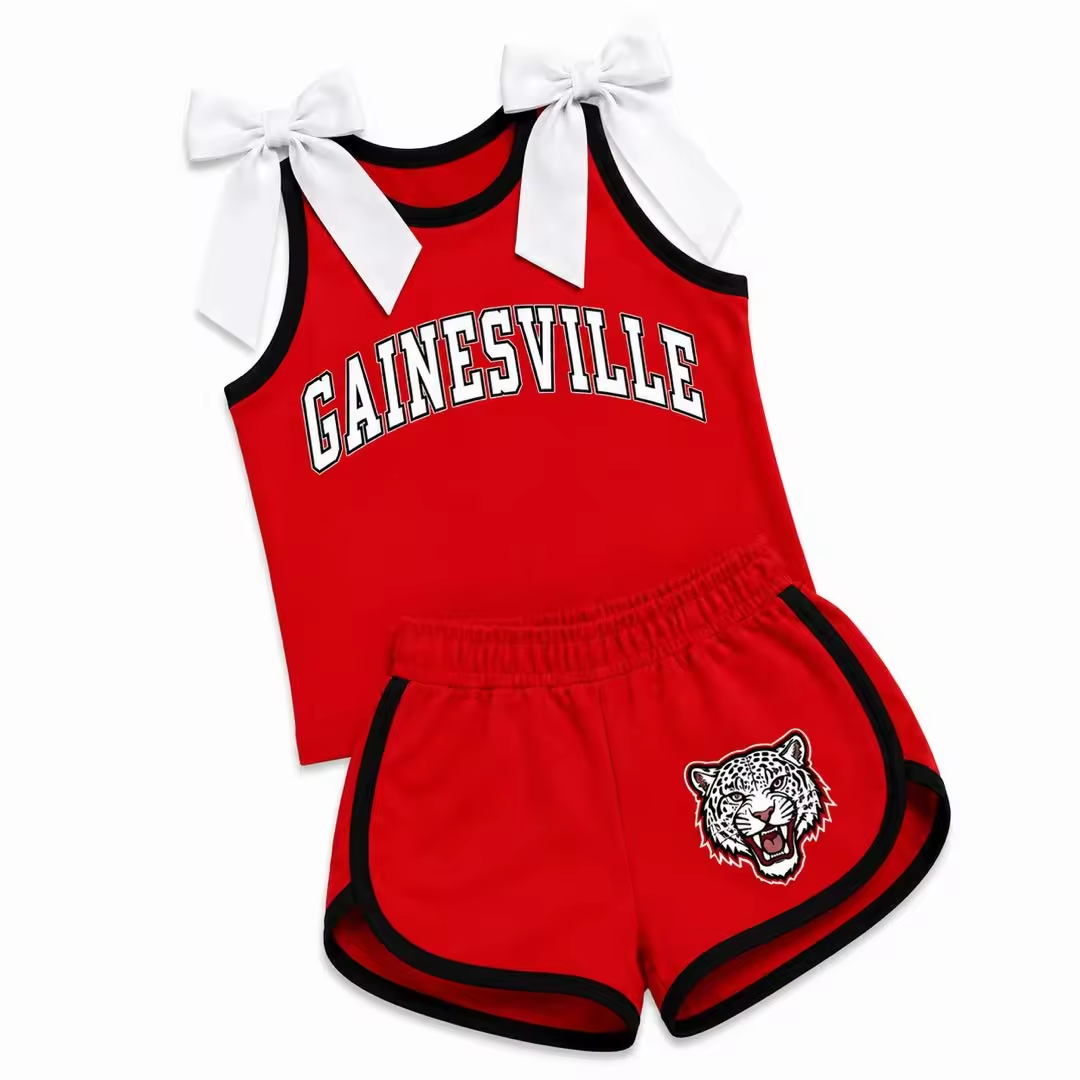 Custom order MOQ 3 Nicolette bow shorts set