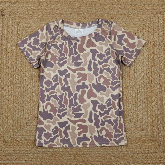 camo tee summer boys top