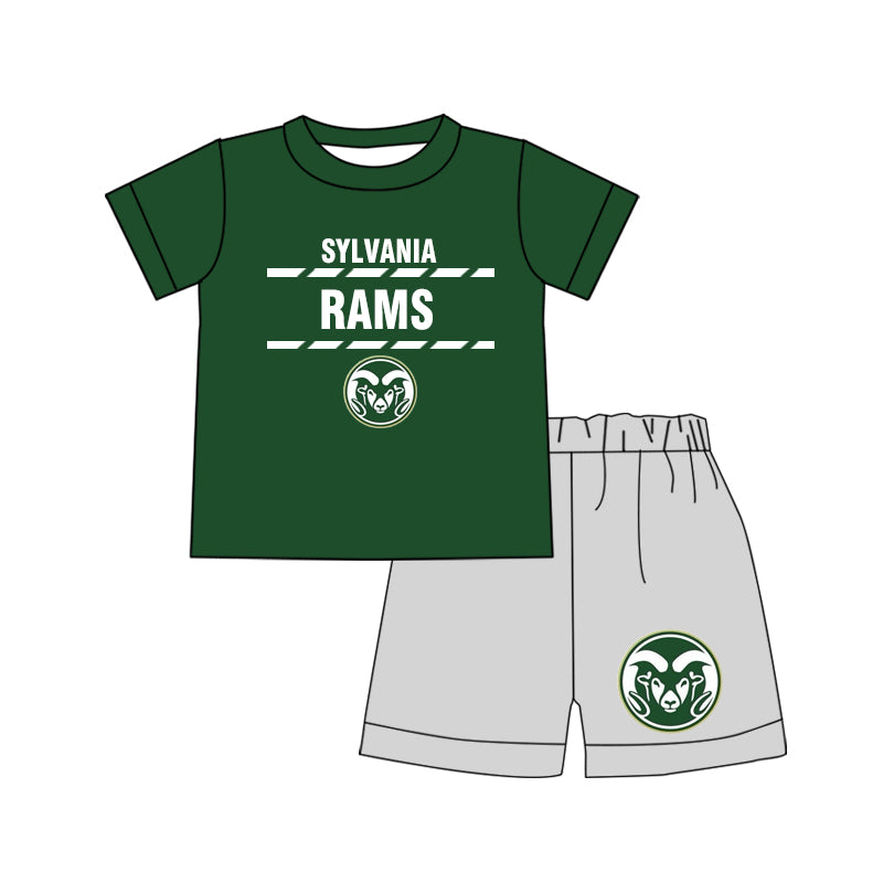 Custom order Alexis team rams boy shorts set