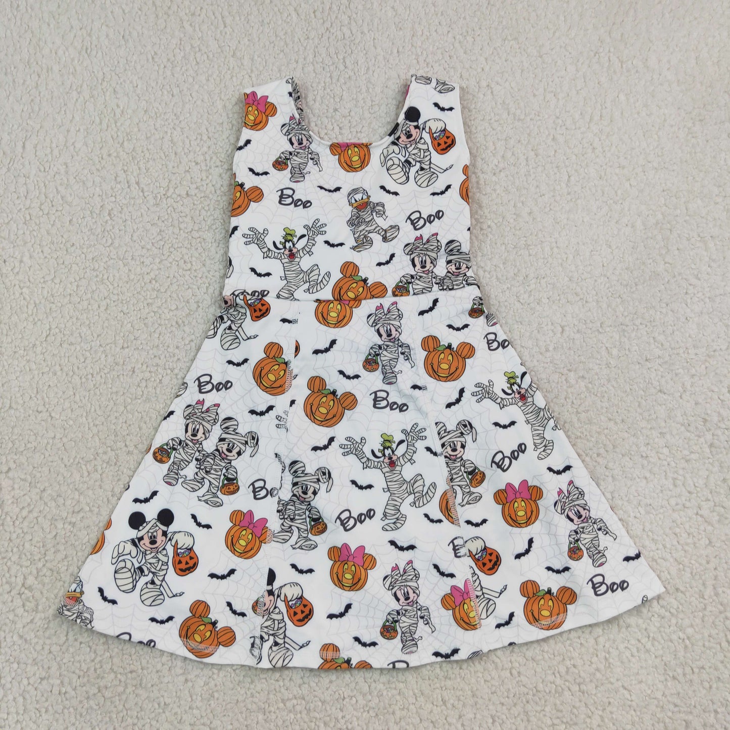 halloween pumpkin boo cartoon duck mouse athletic dress