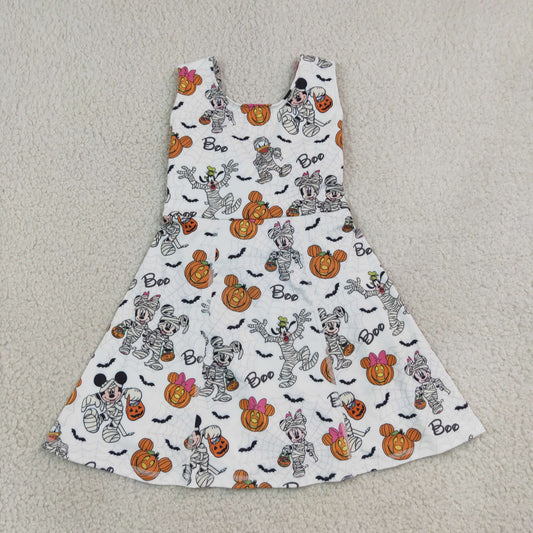 halloween pumpkin boo cartoon duck mouse athletic dress