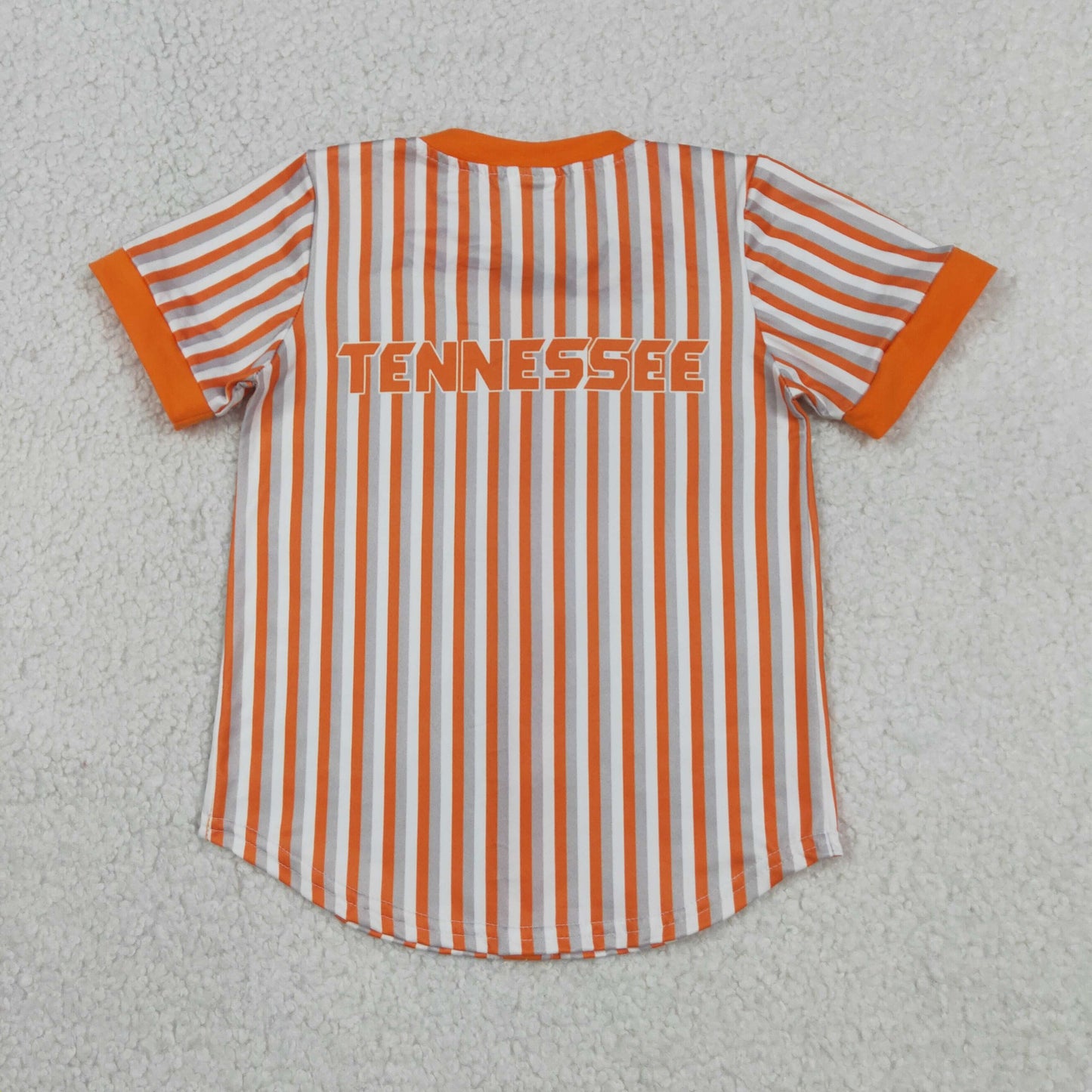 tennessee vols stripes button v-neck team boys t-shirt