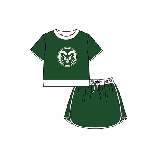 Custom order Alexis team rams girl skort set