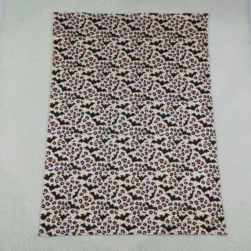 bat leopard blanket for Halloween