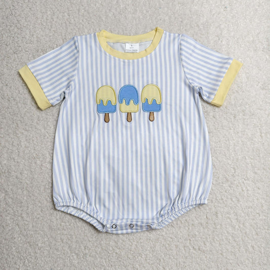popsicle embroidery bubble boy romper