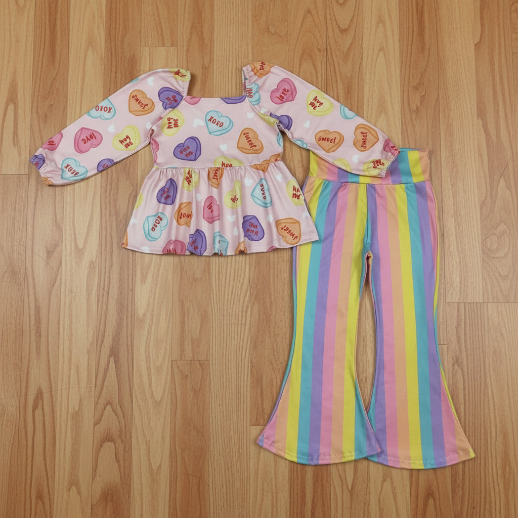 girl valentine candy heart outfit
