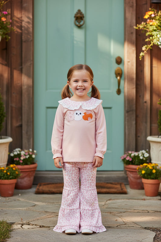 pink cheetah boo set