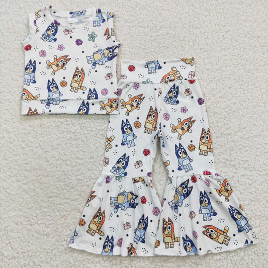 GSPO0729 Cartoon dog bluey bluey short-sleeved trousers
