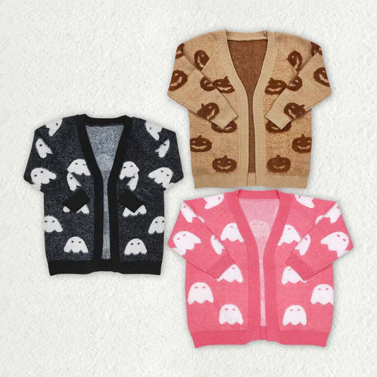 Sibling Baby Girls Halloween Long Sleeve Sweaters Cardigans  D 6.25