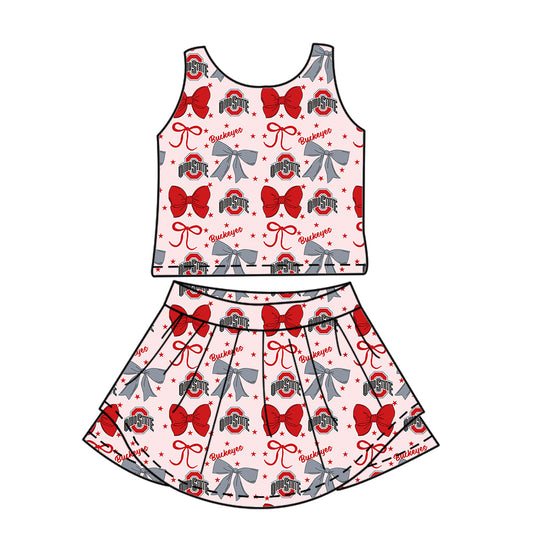 Custom baby girl Ohio State Buckeyes team dress D 6.28