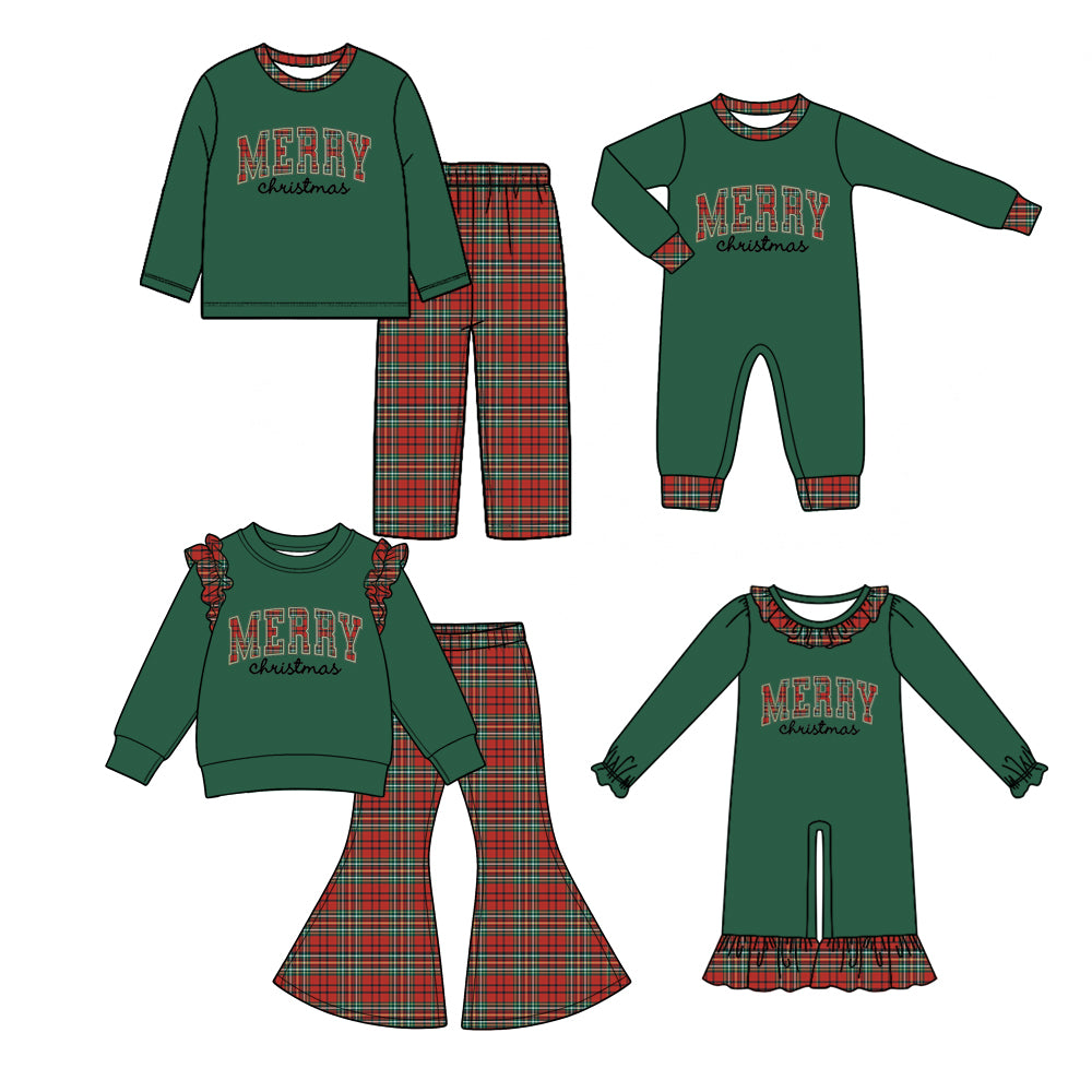 Pre order merry Christmas sibling clothing