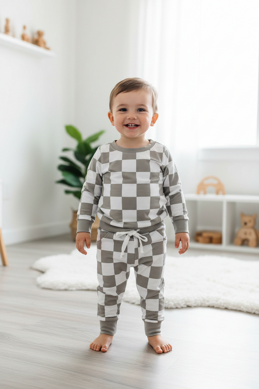 Checkered Joggers set