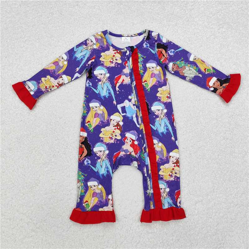 Match Baby Girls Christmas Princess Dresses Rompers Pajamas Clothes Sets