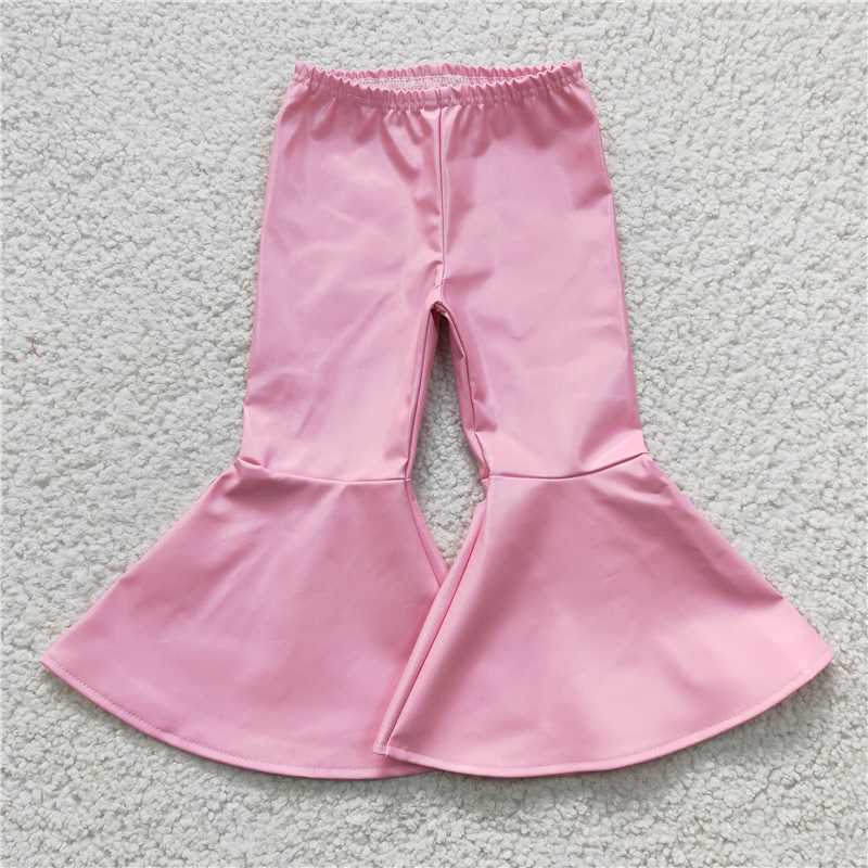 Match Baby Girls Leather Bell Bottom Flare Pants