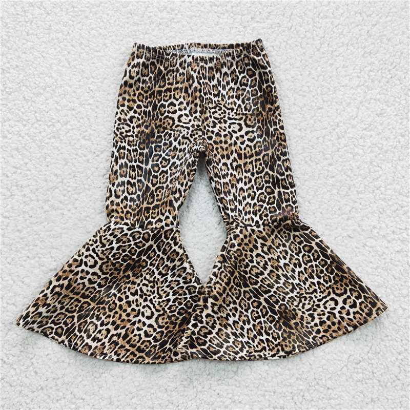 Match Baby Girls Leather Bell Bottom Flare Pants