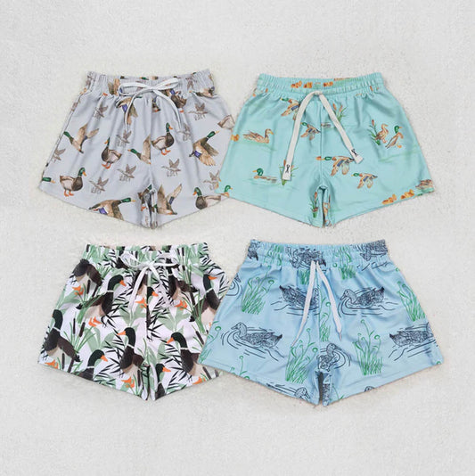 Sibling Baby Boys Summer Ducks Trunks Swimsuits Swimwears  D 7.8