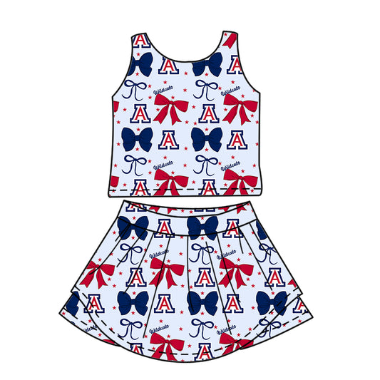 Custom baby girl Arizona Wildcats team dress set D 6.24