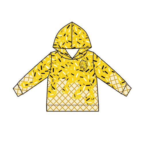 Custom Baby Kids Tornadoes Team Zip Hooded Pullovers Tops D 818