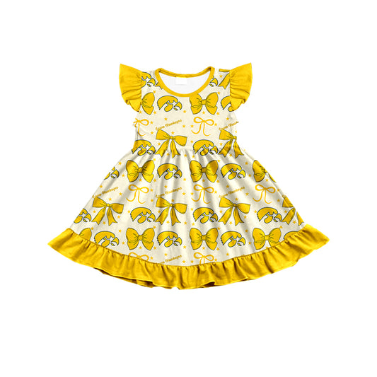Custom  baby girl   lowa Hawkeyes team dress  D 6.27