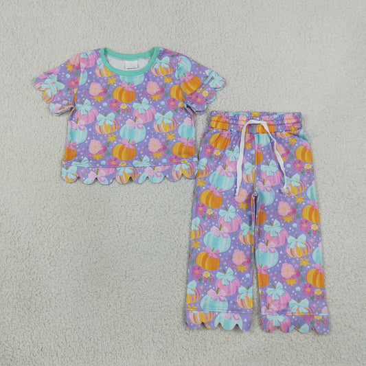 Preppy Pumpkin Magic Scallop Pants Outfit